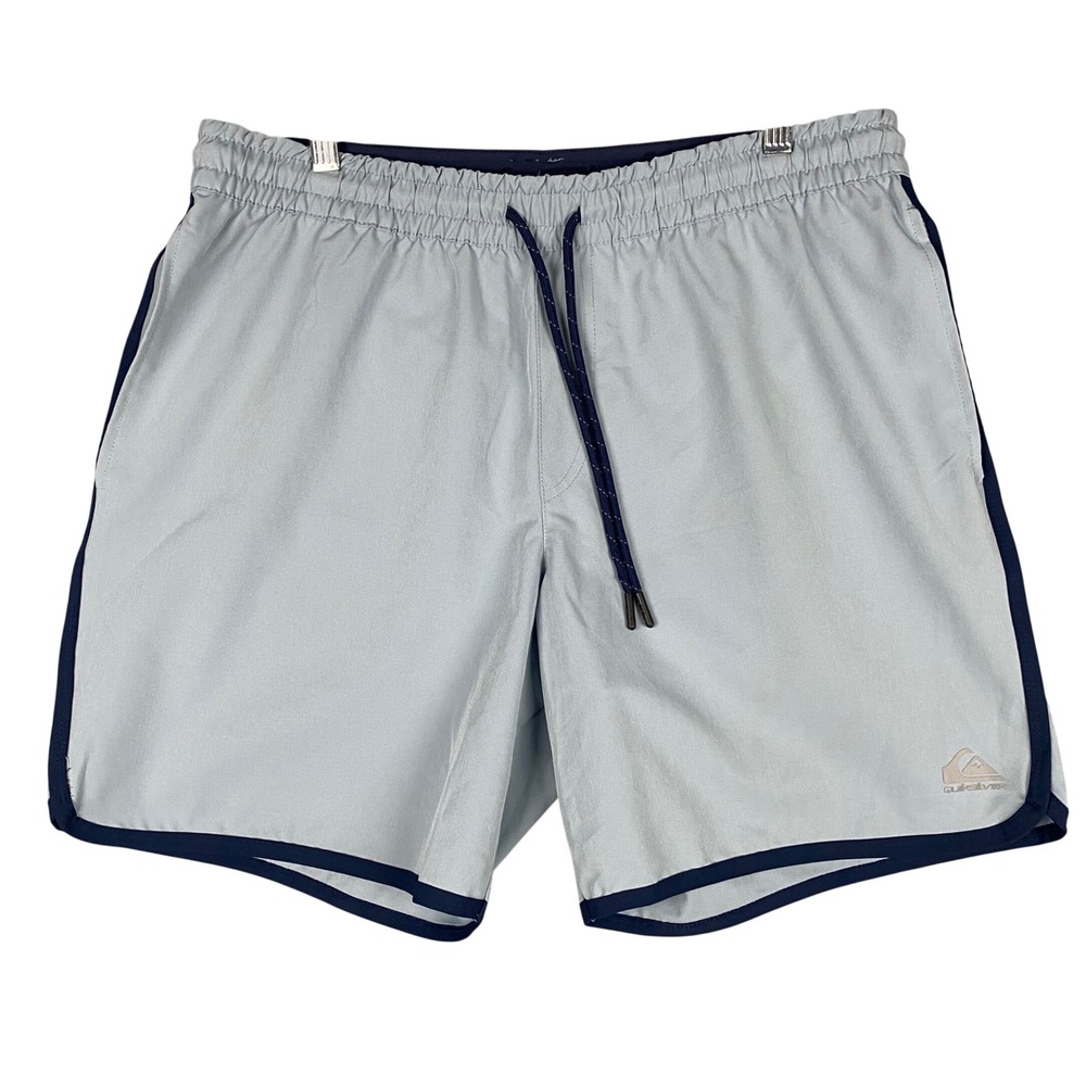 Quiksilver DryFlight Mens Omni Shorts Light Blue Navy Regular Fit Large Run Swim